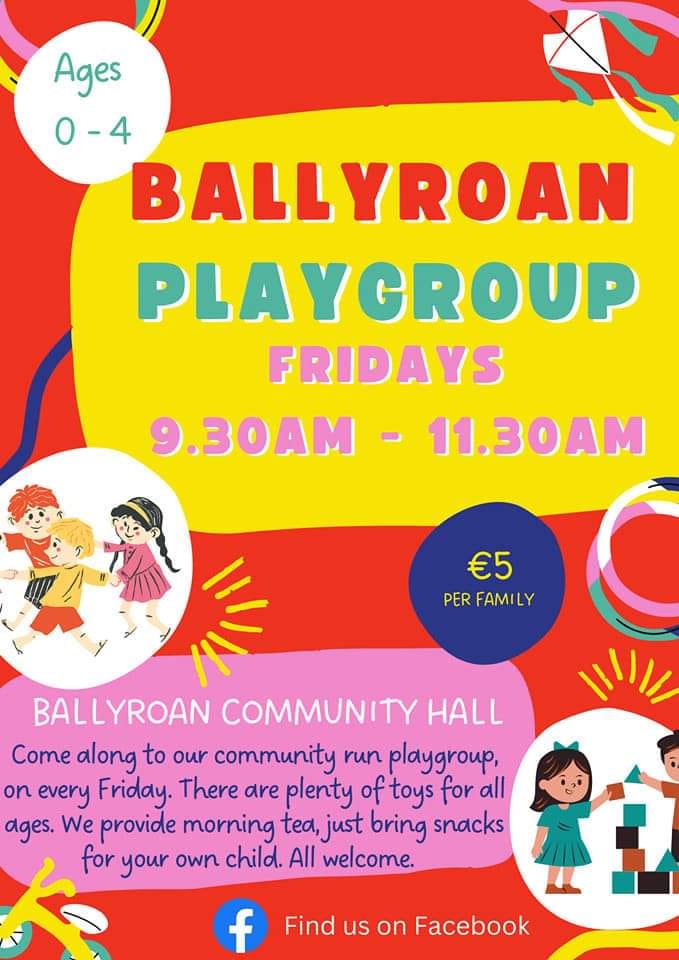 Ballyroan Playgroup - What's on in Laois - Laois Tourism